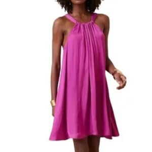 Banana Republic Fuchsia  Halter tie back Dress